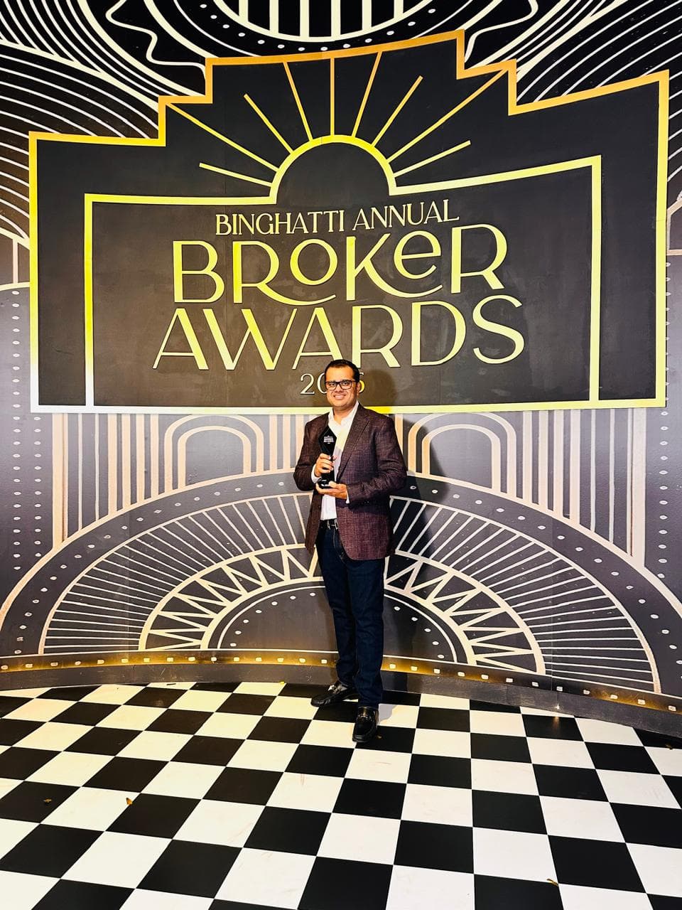 GPG representative with Top Broker Award from Binghatti for H1 2025
