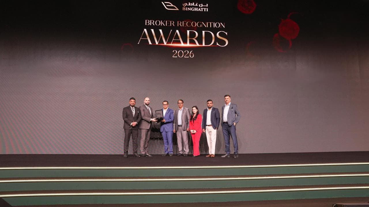 GPG on stage at Binghatti Broker Recognition Awards 2026
